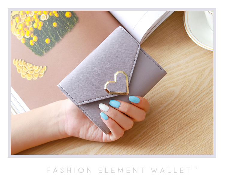 Heart Three Fold Wallet
