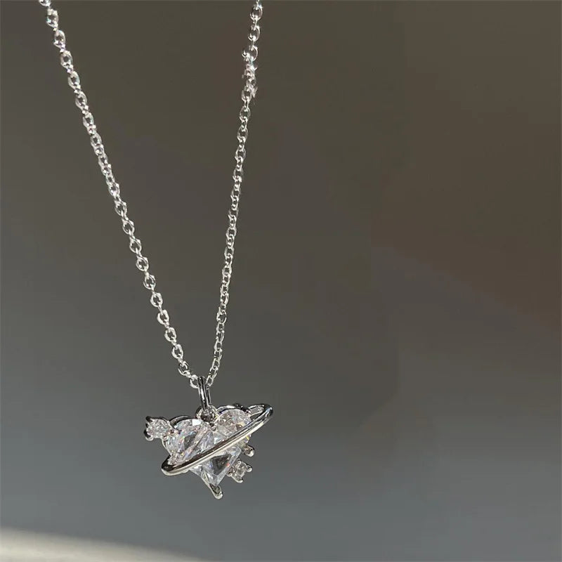 Heart Planet Necklace