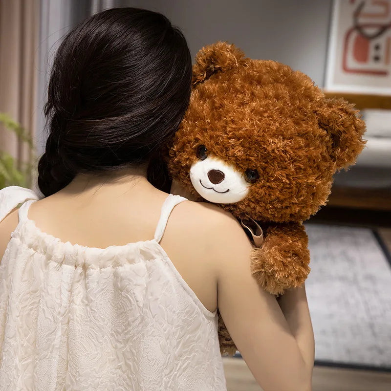 Cute Bowknot Bear Plush Toy 30/40CM Lovely Teddy Pillow Stuffed Soft Animal Bear Dolls for Lovers Valentine Gift Birthday Xmas