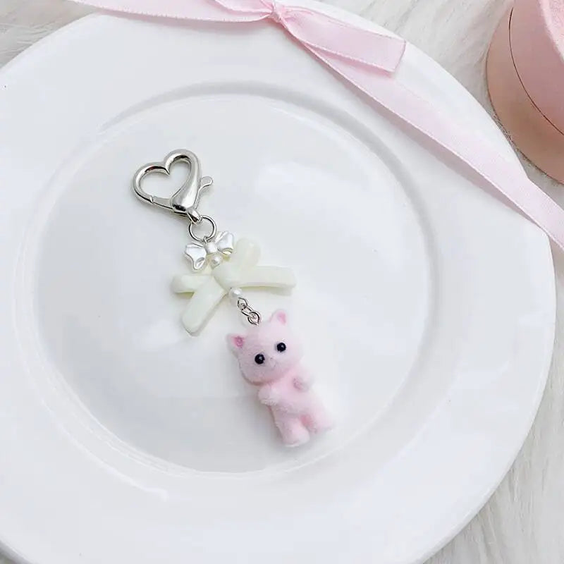 Fuzzy Kitty Keychain