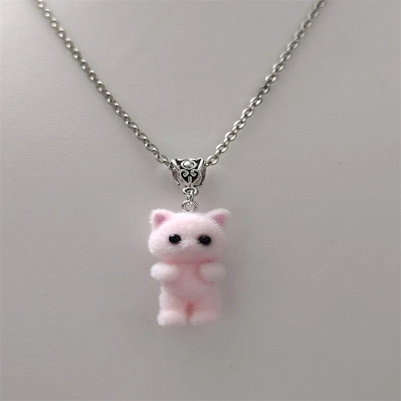 Fuzzy Kitty Necklace