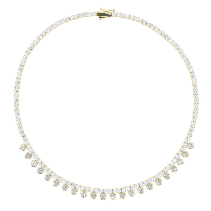Celestial Radiance Gemstone Choker – Dainty Statement Necklace