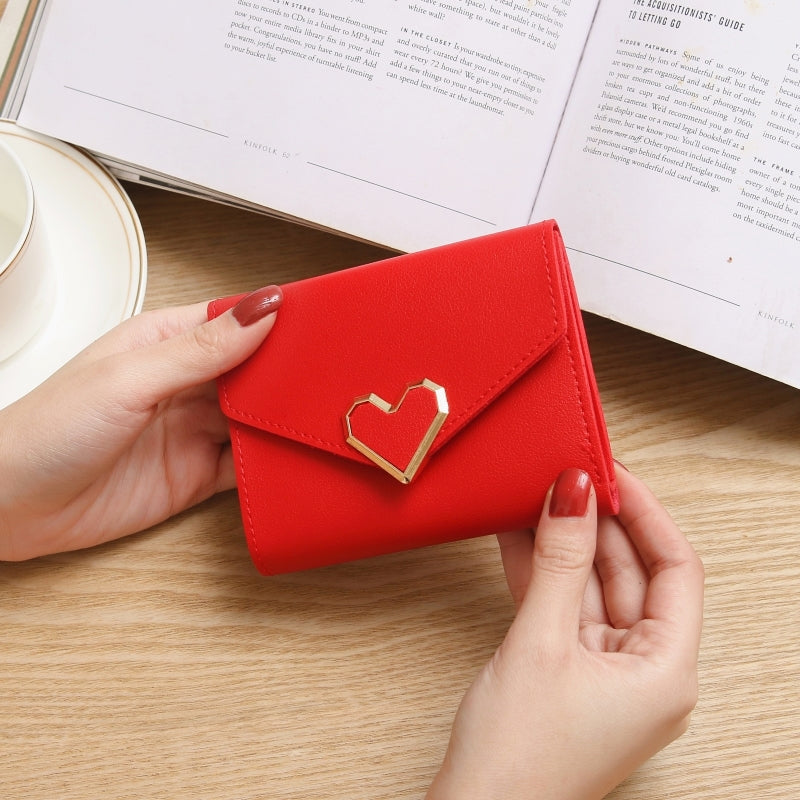 Heart Three Fold Wallet
