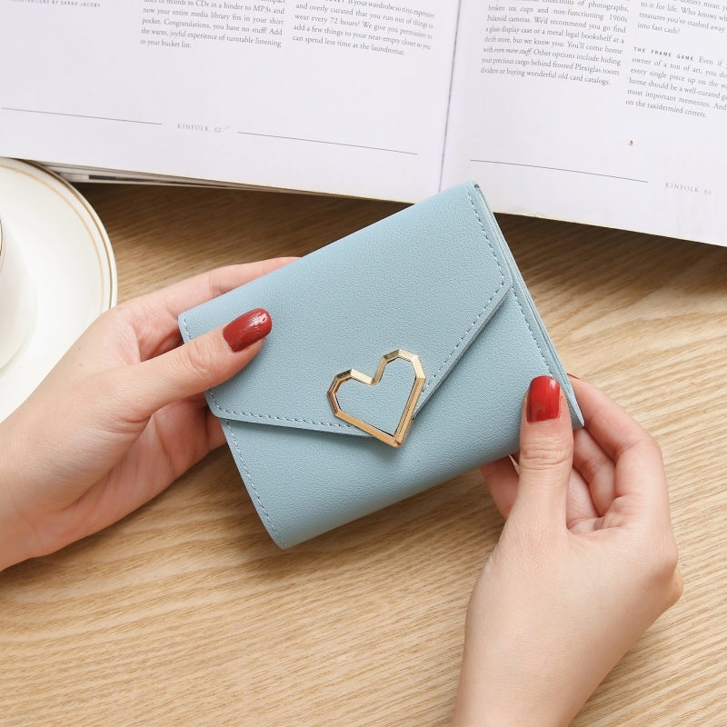 Heart Three Fold Wallet