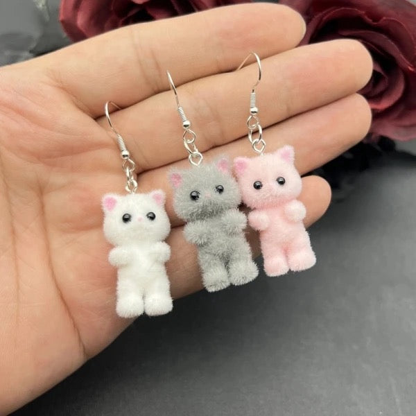 Fuzzy Kitty Earrings