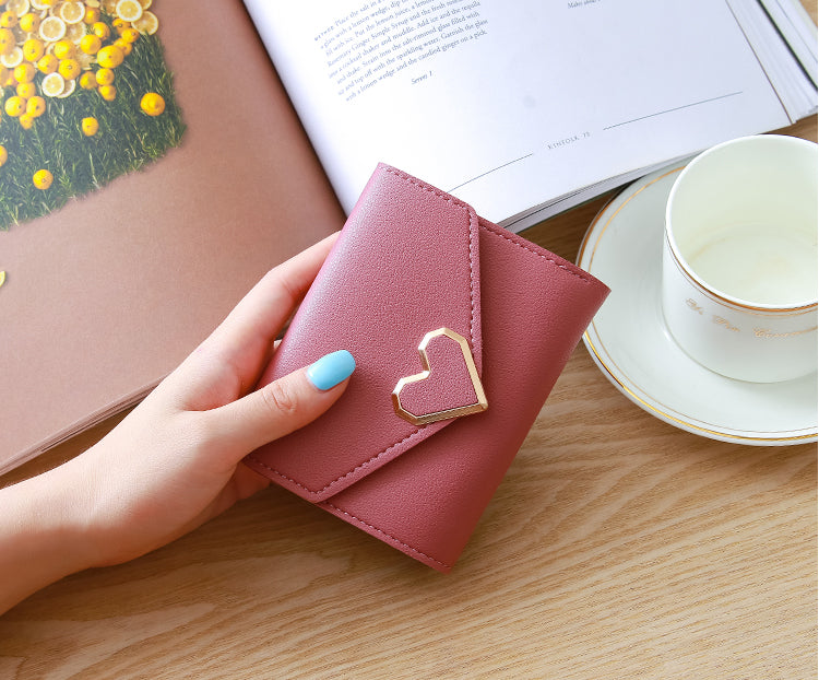 Heart Three Fold Wallet