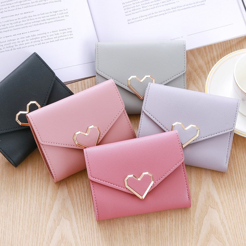 Heart Three Fold Wallet