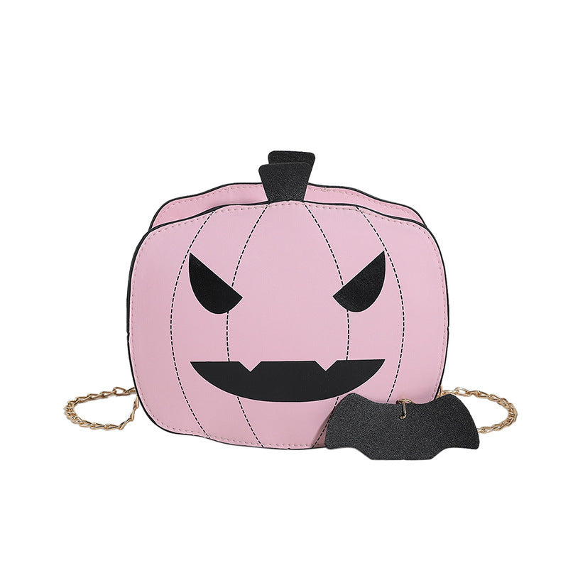 Evil eye pumpkin crossbody bag