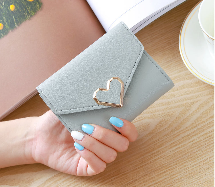 Heart Three Fold Wallet