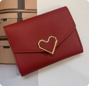 Heart Three Fold Wallet