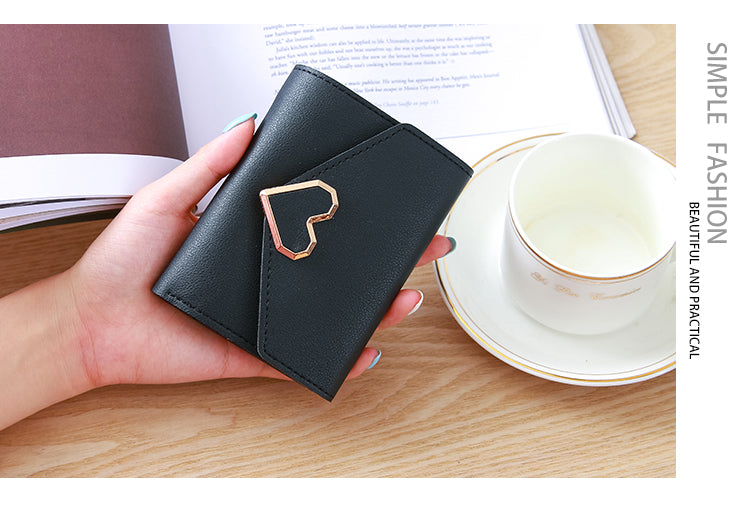 Heart Three Fold Wallet