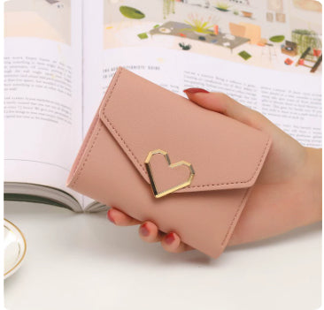 Heart Three Fold Wallet