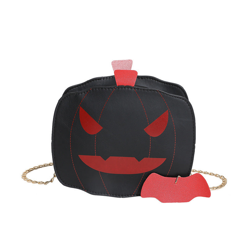 Evil eye pumpkin crossbody bag