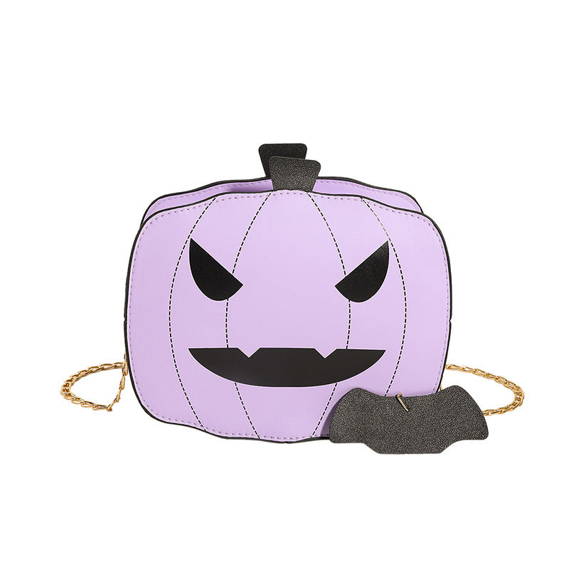 Evil eye pumpkin crossbody bag
