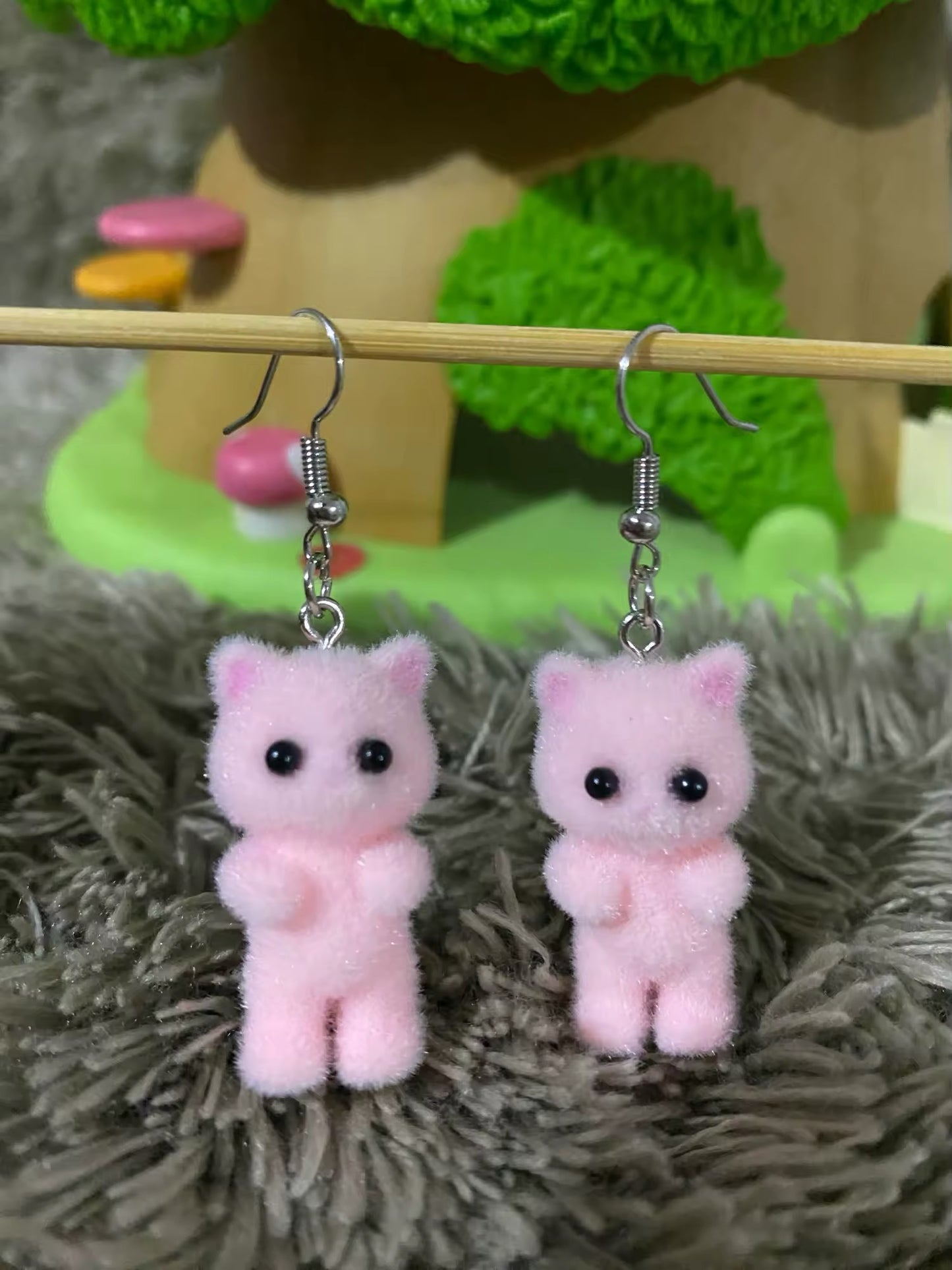Fuzzy Kitty Earrings