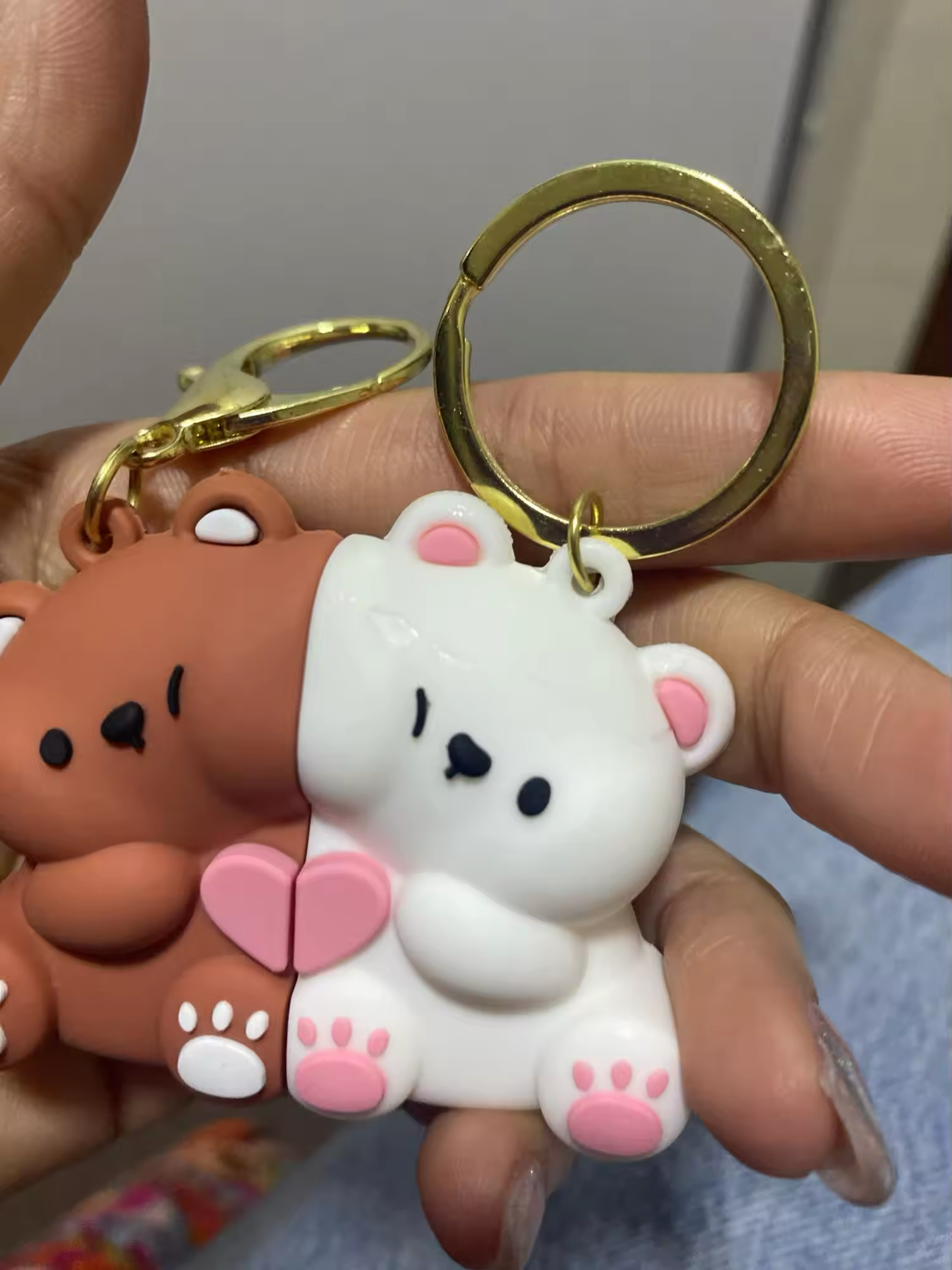 ONLY A FEW LEFT!!!! Magnetic Kawaii Friendship/Couples Keychain