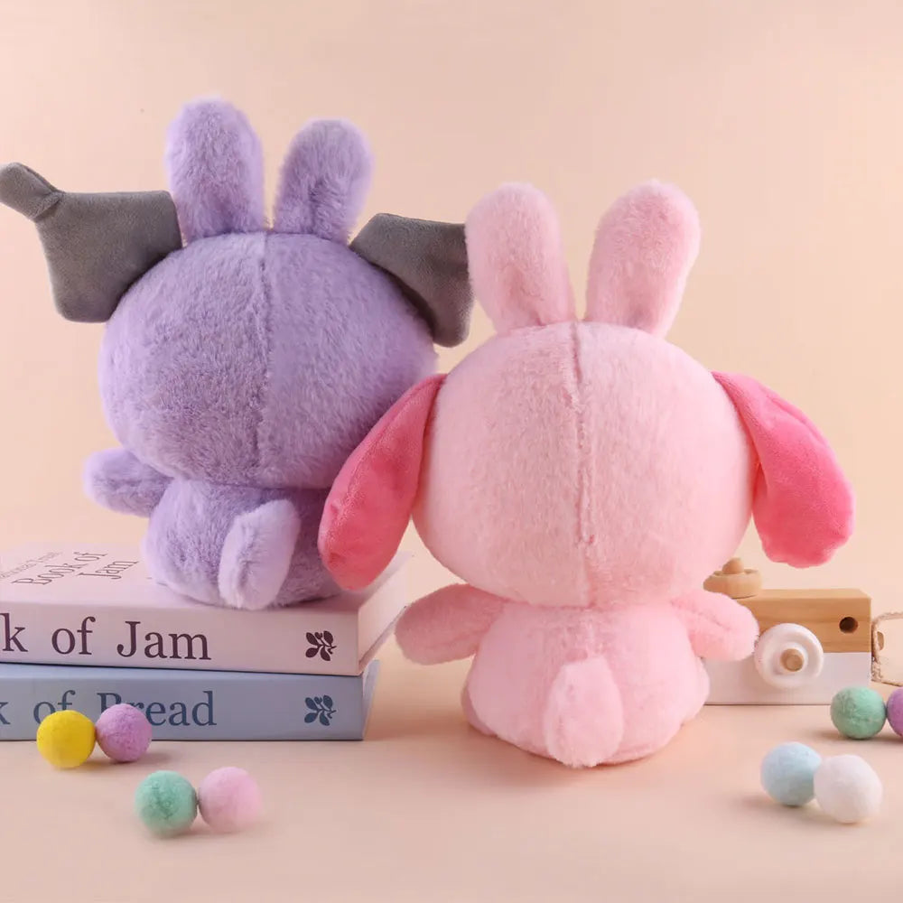 25cm Kawaii Sanrio Plush Toys Hello Kitty Kuromi My Melody Pillow Stuffed KT Cinnamoroll Plush Doll Toy Cute Birthday Gifts