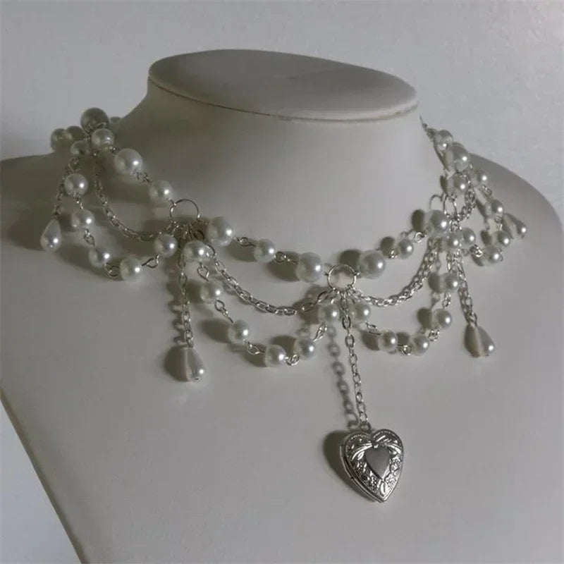 Pearl Locket Necklace