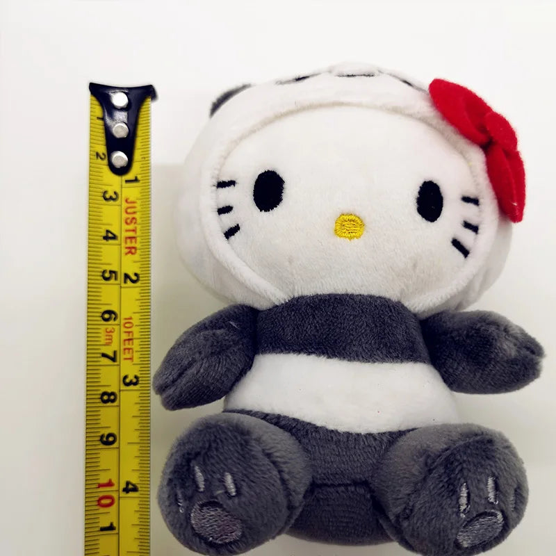 MINISO Hello Kitty 10cm Plush Doll – Cute Panda & Bear Cosplay Toy