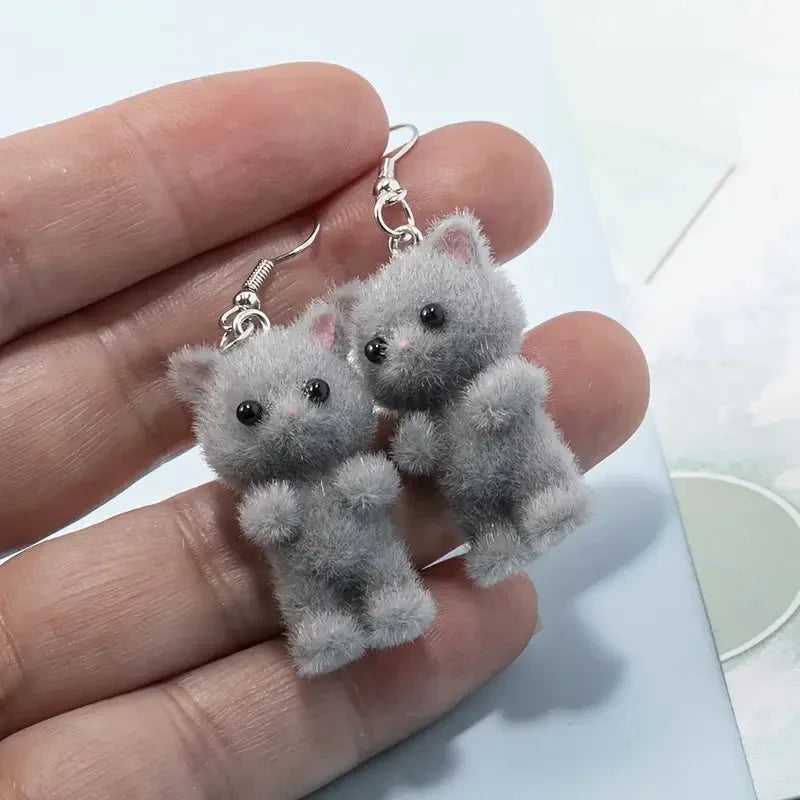 Fuzzy Kitty Earrings