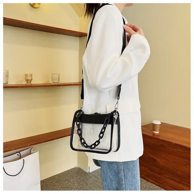 Crystal Clear Chain Crossbody