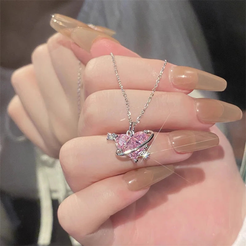 Heart Planet Necklace