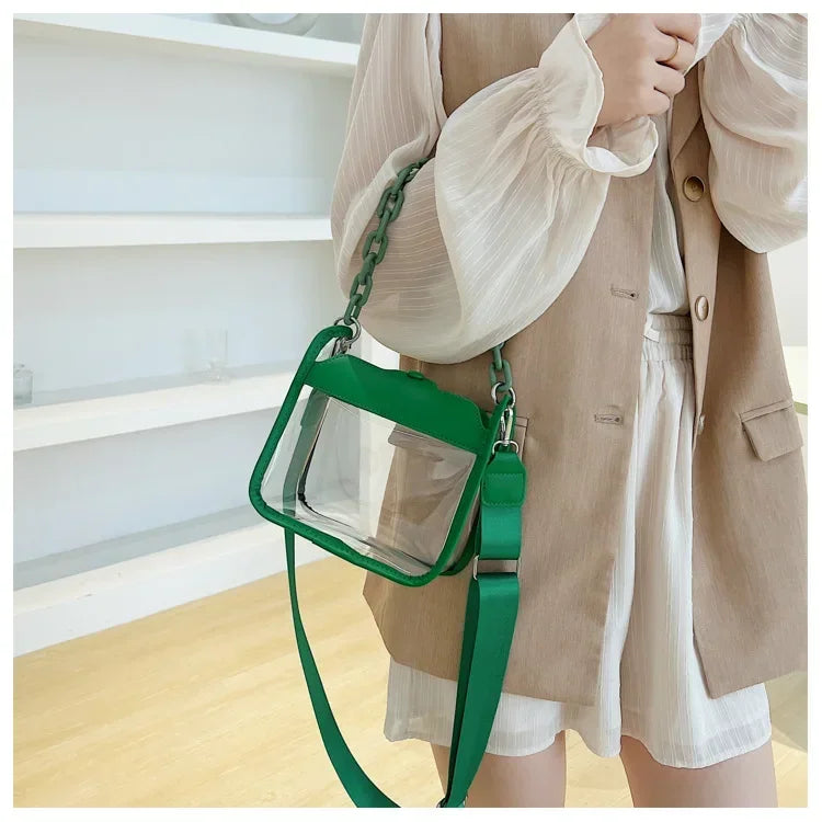 Crystal Clear Chain Crossbody