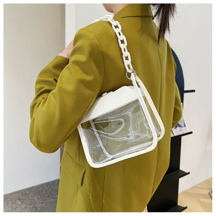 Crystal Clear Chain Crossbody