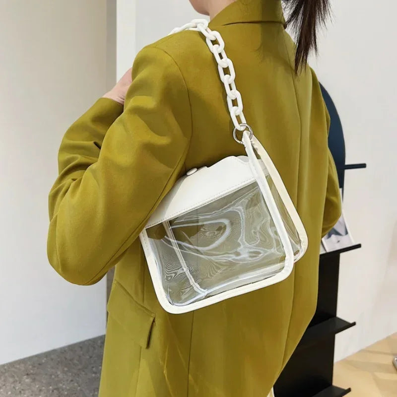 Crystal Clear Chain Crossbody