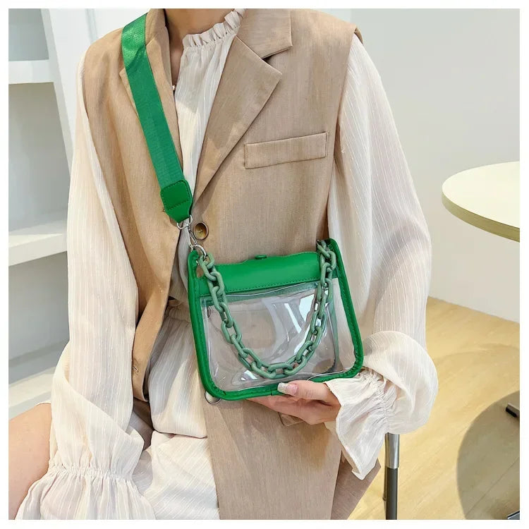 Crystal Clear Chain Crossbody