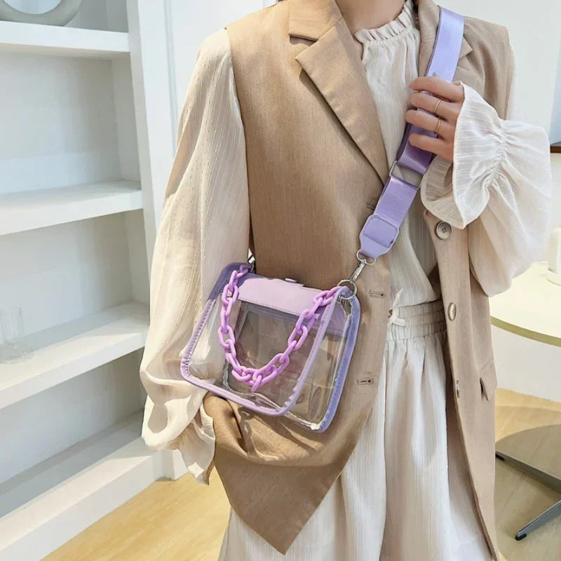Crystal Clear Chain Crossbody