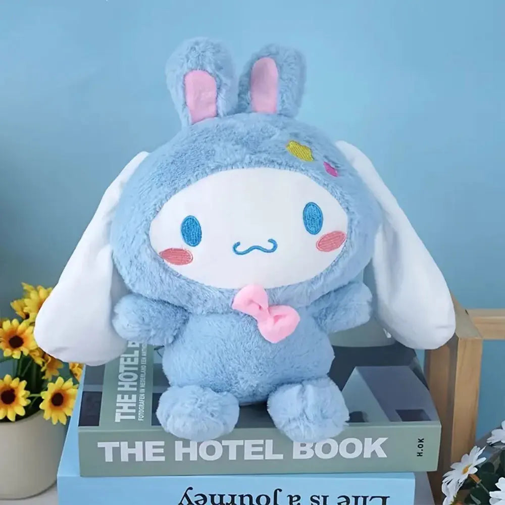 25cm Kawaii Sanrio Plush Toys Hello Kitty Kuromi My Melody Pillow Stuffed KT Cinnamoroll Plush Doll Toy Cute Birthday Gifts