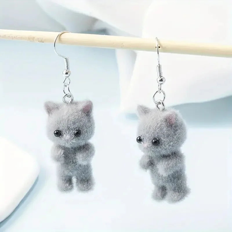Fuzzy Kitty Earrings