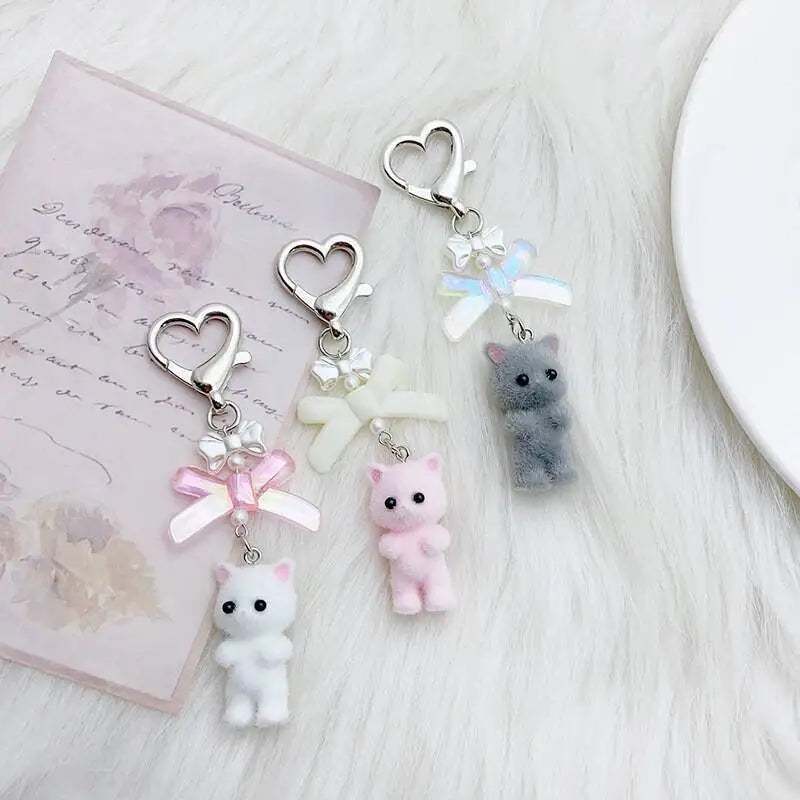 Fuzzy Kitty Keychain
