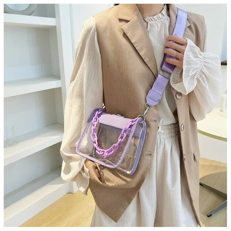 Crystal Clear Chain Crossbody
