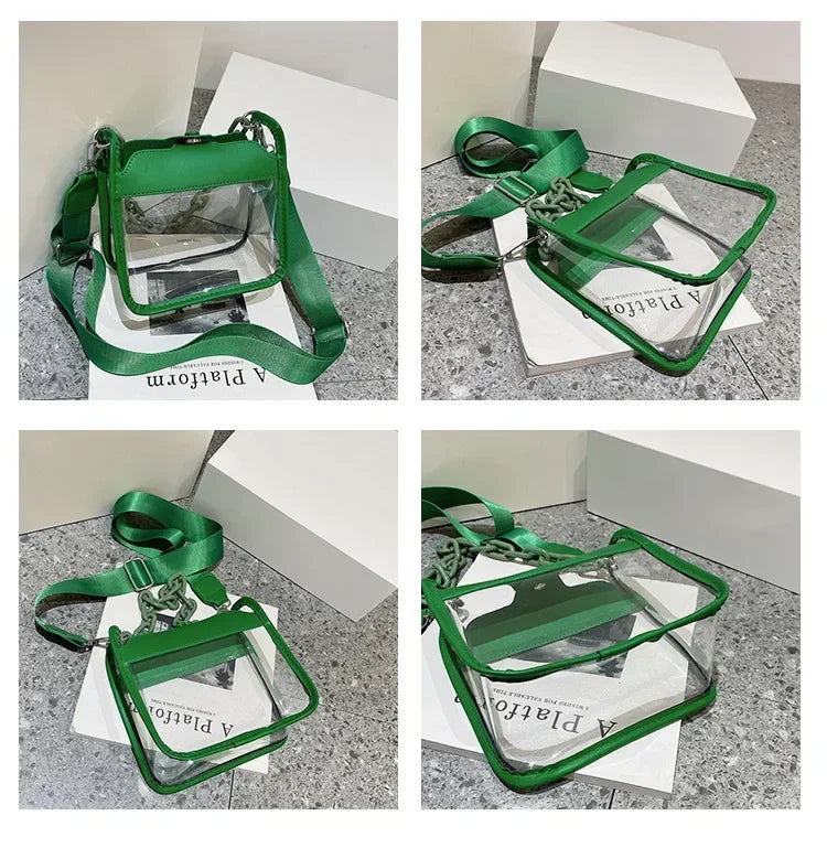 Crystal Clear Chain Crossbody