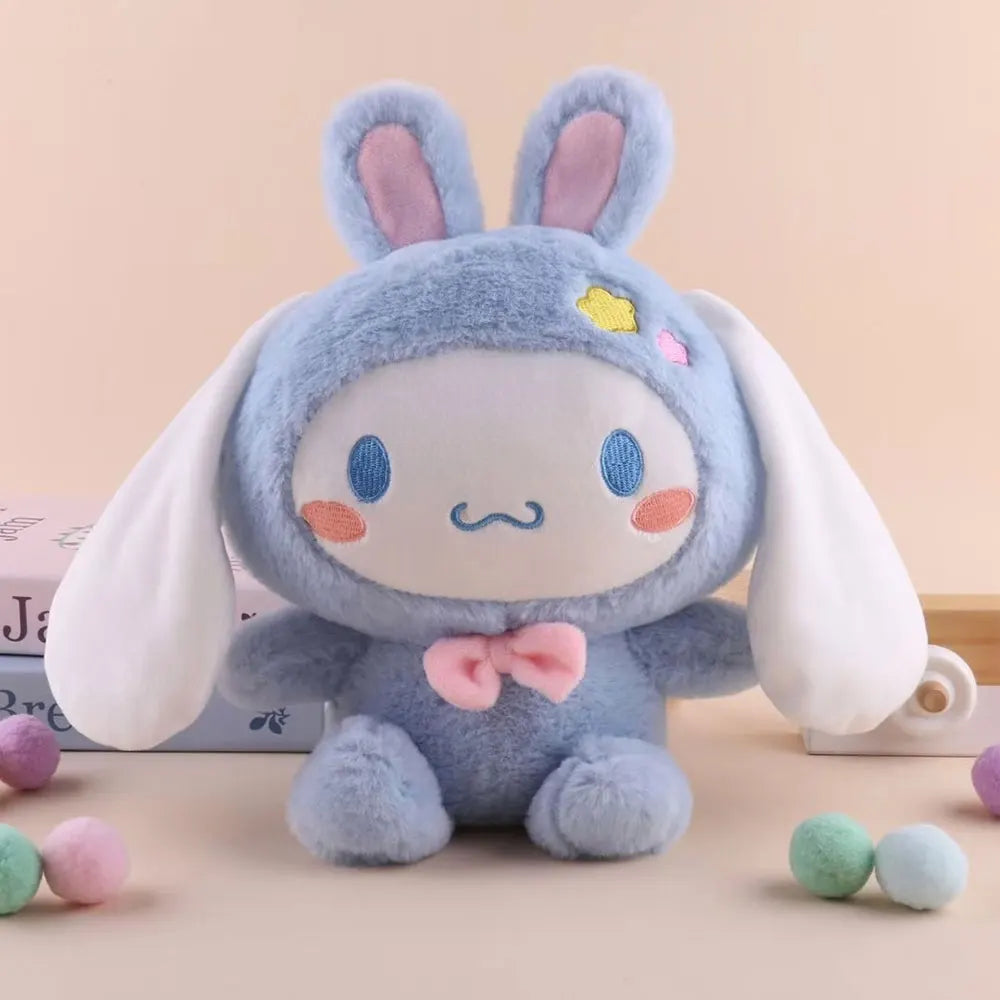 25cm Kawaii Sanrio Plush Toys Hello Kitty Kuromi My Melody Pillow Stuffed KT Cinnamoroll Plush Doll Toy Cute Birthday Gifts