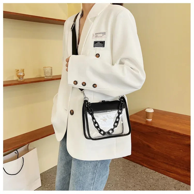 Crystal Clear Chain Crossbody