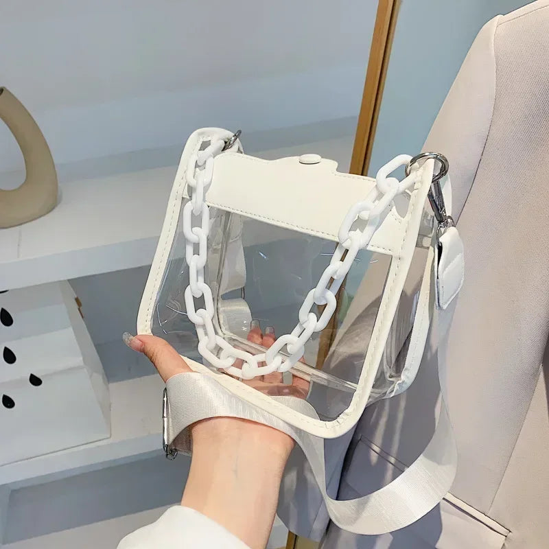 Crystal Clear Chain Crossbody