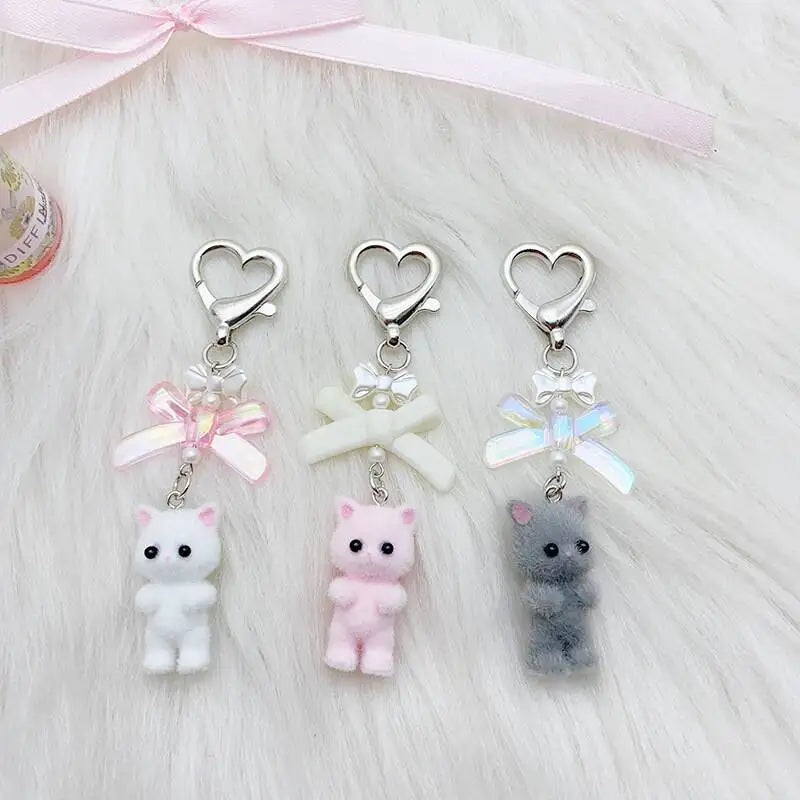 Fuzzy Kitty Keychain
