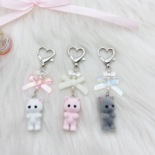 Fuzzy Kitty Keychain