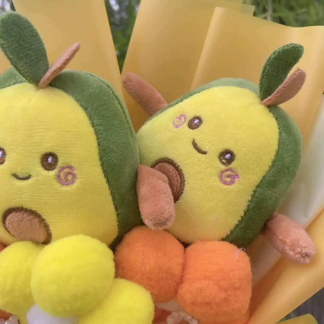 Avocado Sunshine Plushie Bouquet