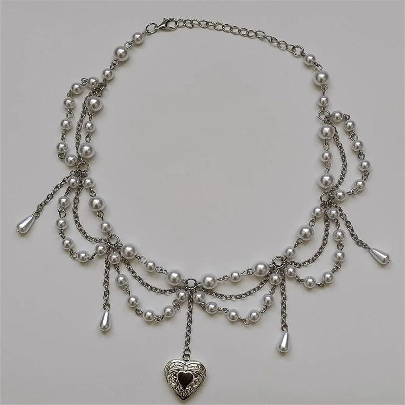 Pearl Locket Necklace