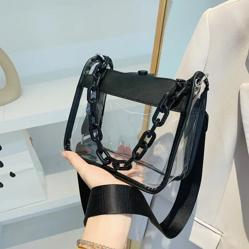 Crystal Clear Chain Crossbody
