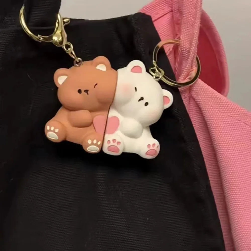 ONLY A FEW LEFT!!!! Magnetic Kawaii Friendship/Couples Keychain