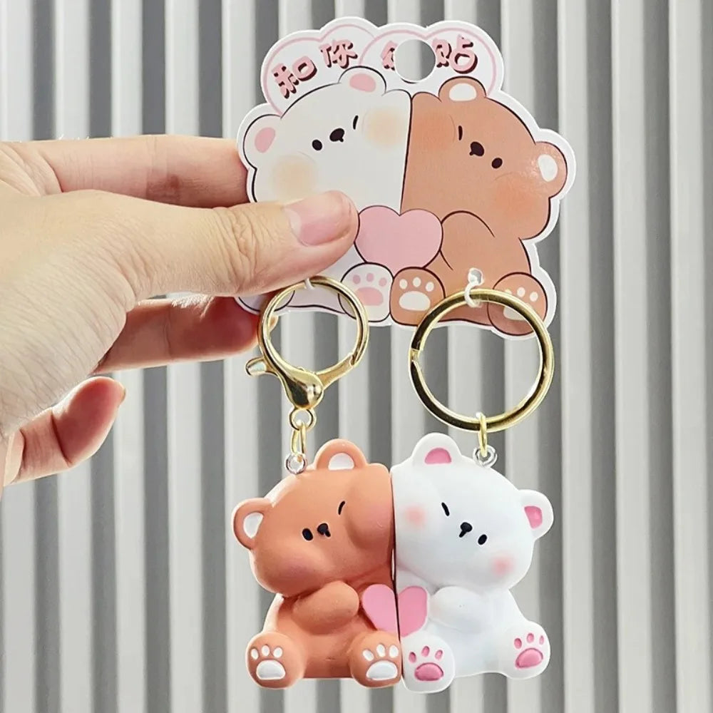 ONLY A FEW LEFT!!!! Magnetic Kawaii Friendship/Couples Keychain