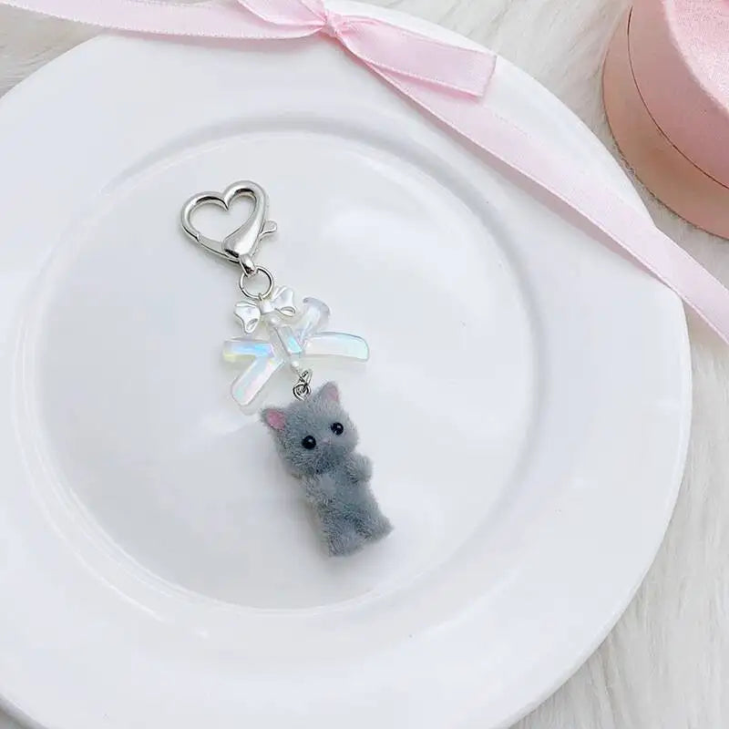 Fuzzy Kitty Keychain