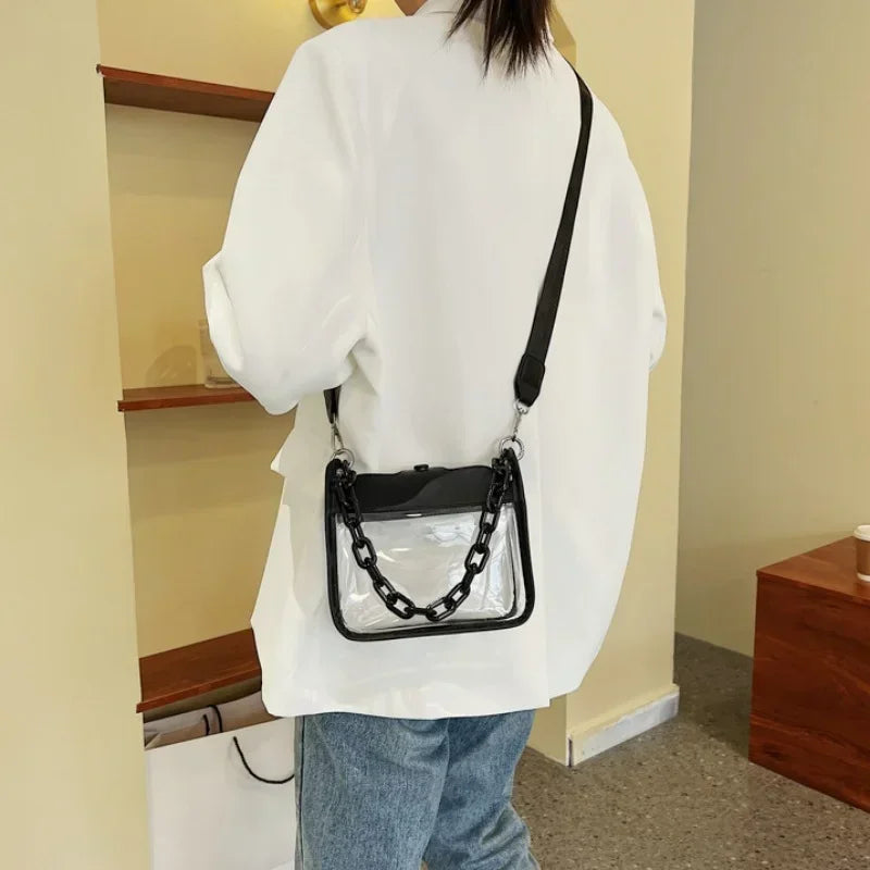 Crystal Clear Chain Crossbody