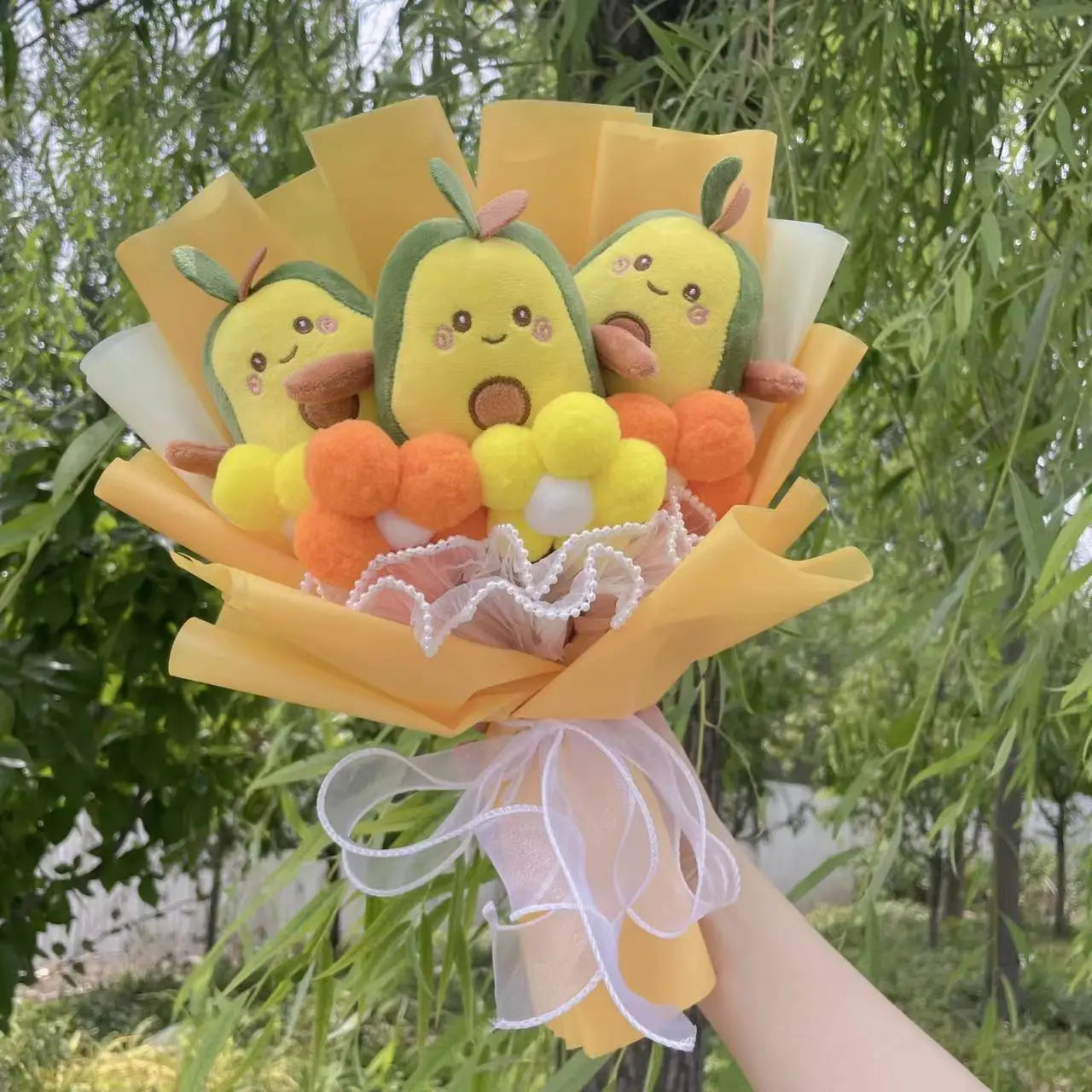 Avocado Sunshine Plushie Bouquet