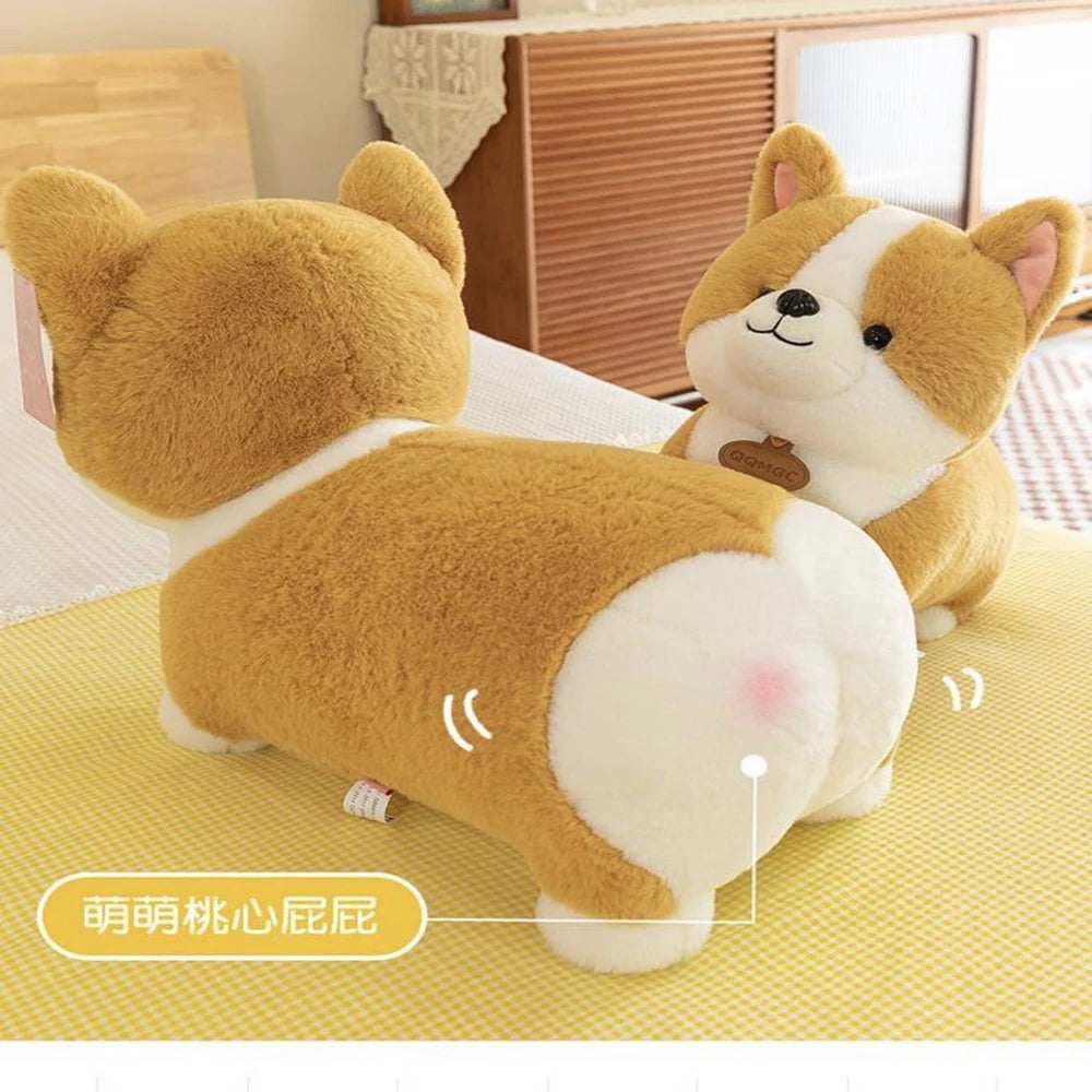 35cm Cute Corgi Doll Dog Throw Pillow Action Figure Child Bed Sleeping Doll Soft And Comfortable Plush Toy Birthday Gift